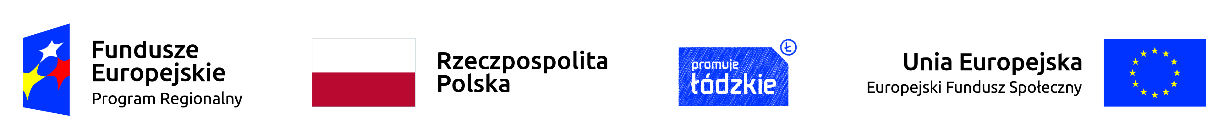logo projektu RPO WŁ na 2019 rok złożone z logo unii europejskiej, funduszy europejskich, barw Rzeczypospolitej Polskiej oraz logo województwa łódzkiego