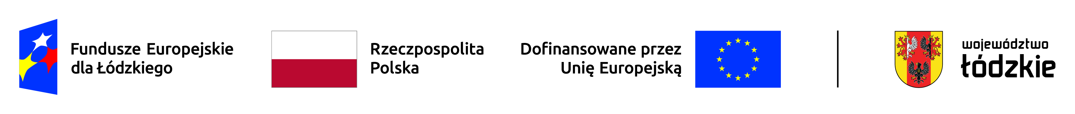 Logotyp promujący projekt Aktywizacja osób bezrobotnych z powiatu poddębickiego (I). przedstawia kolejno od lewej strony logo Fundusze Europejskie dla Łódzkiego, Flaga Rzeczpospolita Polska, Flaga Unii Europejskiej z podpisem Dofinansowane przez Unię Europejską pionową kreskę i za nią na końcu po prawej stronie herb województwa łódzkiego z podpisem Województwo łódzkie